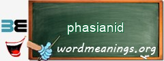 WordMeaning blackboard for phasianid